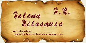 Helena Milosavić vizit kartica
